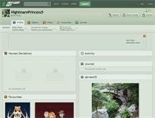 Tablet Screenshot of nightmareprincess5.deviantart.com