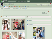Tablet Screenshot of honey-and-matsuki.deviantart.com