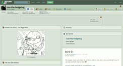 Desktop Screenshot of max-the-hedgehog.deviantart.com