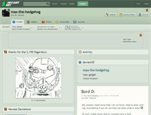 Tablet Screenshot of max-the-hedgehog.deviantart.com