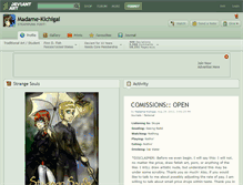 Tablet Screenshot of madame-kichigai.deviantart.com