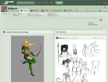 Tablet Screenshot of felipe-m.deviantart.com