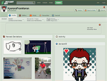 Tablet Screenshot of kyororofromkeron.deviantart.com