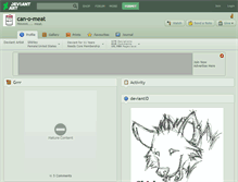 Tablet Screenshot of can-o-meat.deviantart.com
