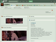 Tablet Screenshot of msbigbad.deviantart.com