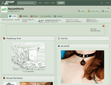 Tablet Screenshot of nezumiworks.deviantart.com