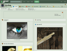 Tablet Screenshot of glowbug.deviantart.com