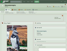 Tablet Screenshot of falconstormpics.deviantart.com