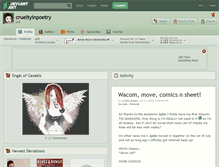 Tablet Screenshot of crueltyinpoetry.deviantart.com