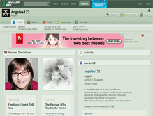 Tablet Screenshot of angelaa122.deviantart.com