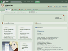 Tablet Screenshot of kitanachan.deviantart.com