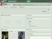 Tablet Screenshot of leatus.deviantart.com
