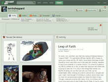 Tablet Screenshot of kevinsheppard.deviantart.com