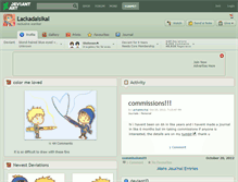 Tablet Screenshot of lackadaisikal.deviantart.com