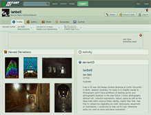 Tablet Screenshot of ianbell.deviantart.com