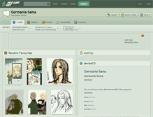 Tablet Screenshot of germania-sama.deviantart.com