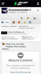 Mobile Screenshot of drummersunite11.deviantart.com
