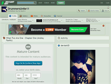 Tablet Screenshot of drummersunite11.deviantart.com