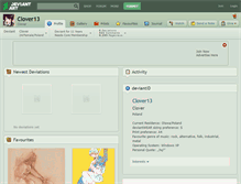 Tablet Screenshot of clover13.deviantart.com