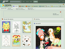Tablet Screenshot of matriarka.deviantart.com