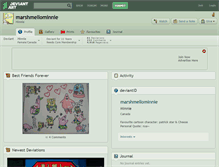 Tablet Screenshot of marshmellominnie.deviantart.com