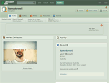 Tablet Screenshot of liamodonnell.deviantart.com