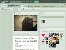 Tablet Screenshot of ghostbeleivers.deviantart.com
