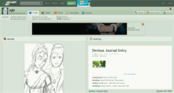 Desktop Screenshot of ajkl.deviantart.com