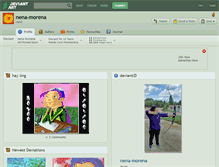 Tablet Screenshot of nena-morena.deviantart.com