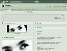 Tablet Screenshot of fierysue.deviantart.com