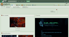 Desktop Screenshot of frostfire101.deviantart.com