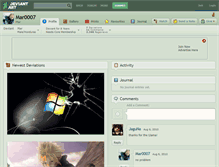 Tablet Screenshot of mar0007.deviantart.com