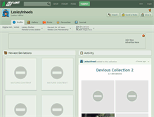 Tablet Screenshot of lesleyinheels.deviantart.com