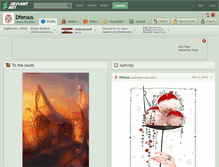 Tablet Screenshot of dferous.deviantart.com