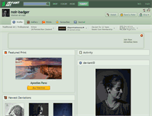 Tablet Screenshot of noir-badger.deviantart.com