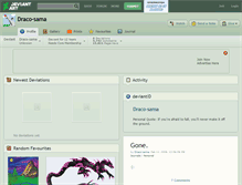 Tablet Screenshot of draco-sama.deviantart.com
