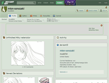 Tablet Screenshot of mion-sonozaki.deviantart.com