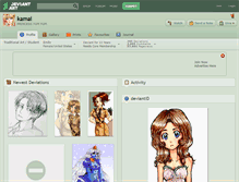 Tablet Screenshot of kamai.deviantart.com