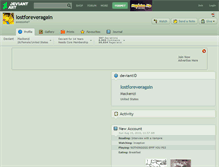 Tablet Screenshot of lostforeveragain.deviantart.com