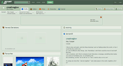 Desktop Screenshot of creativeglow.deviantart.com