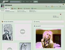 Tablet Screenshot of kathalaura.deviantart.com