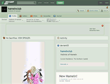 Tablet Screenshot of hamelnclub.deviantart.com