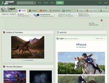 Tablet Screenshot of legaat.deviantart.com