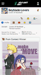 Mobile Screenshot of beyblade-lovers.deviantart.com