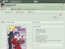 Tablet Screenshot of beyblade-lovers.deviantart.com