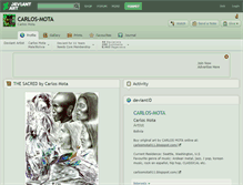 Tablet Screenshot of carlos-mota.deviantart.com