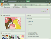 Tablet Screenshot of foxleaf13.deviantart.com