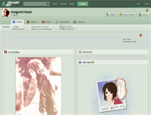 Tablet Screenshot of megumi-kaze.deviantart.com