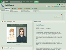 Tablet Screenshot of hachi-fusami.deviantart.com