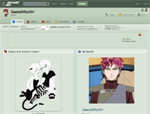 Tablet Screenshot of gaaraskittygirl.deviantart.com